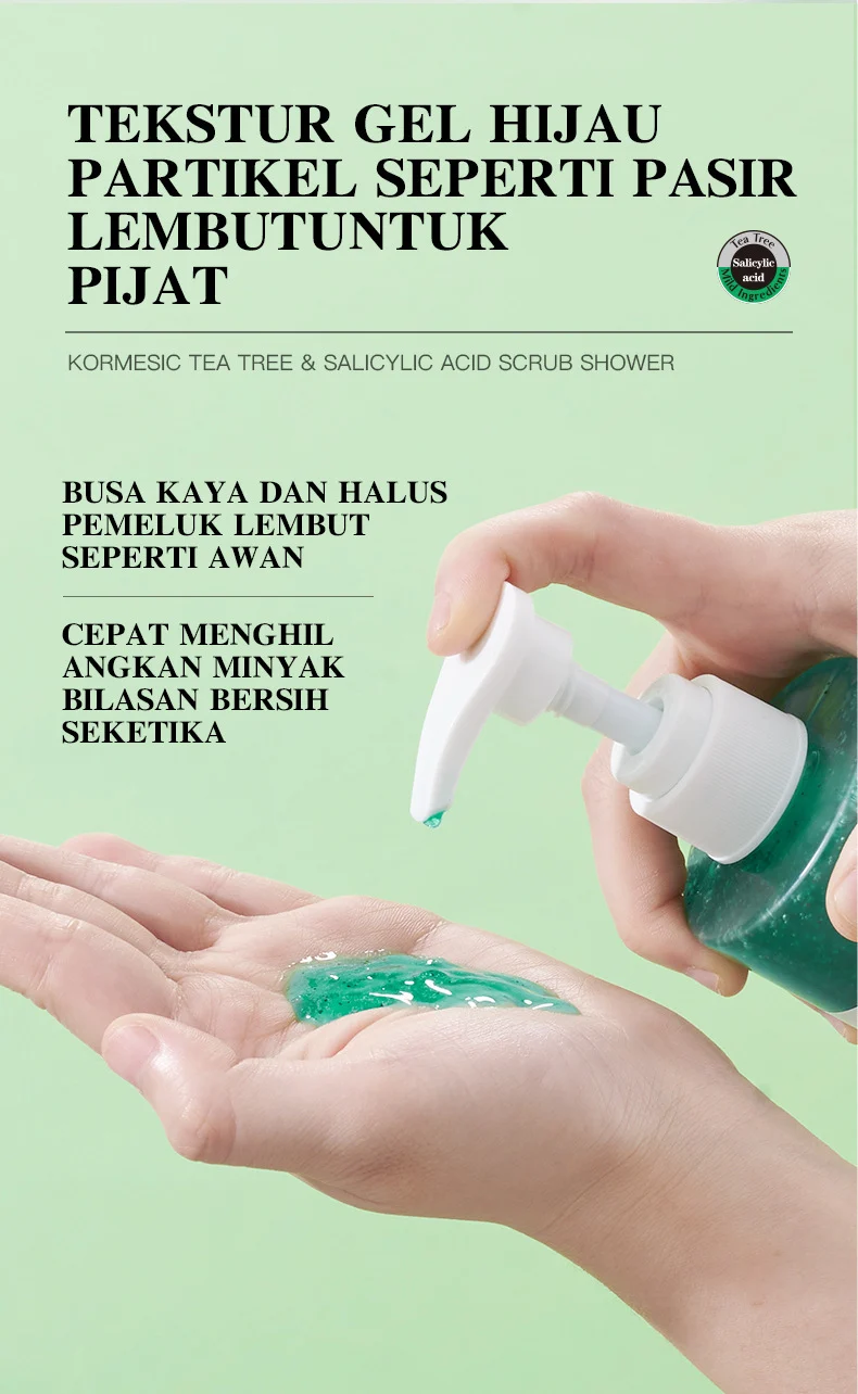 Tea Tree & Salicylic Acid Scrub Shower Gel - Deep Moisturizing & Pore Cleansing 6 tea tree salicylic acid scrub shower gel spu949006724606 desc 6