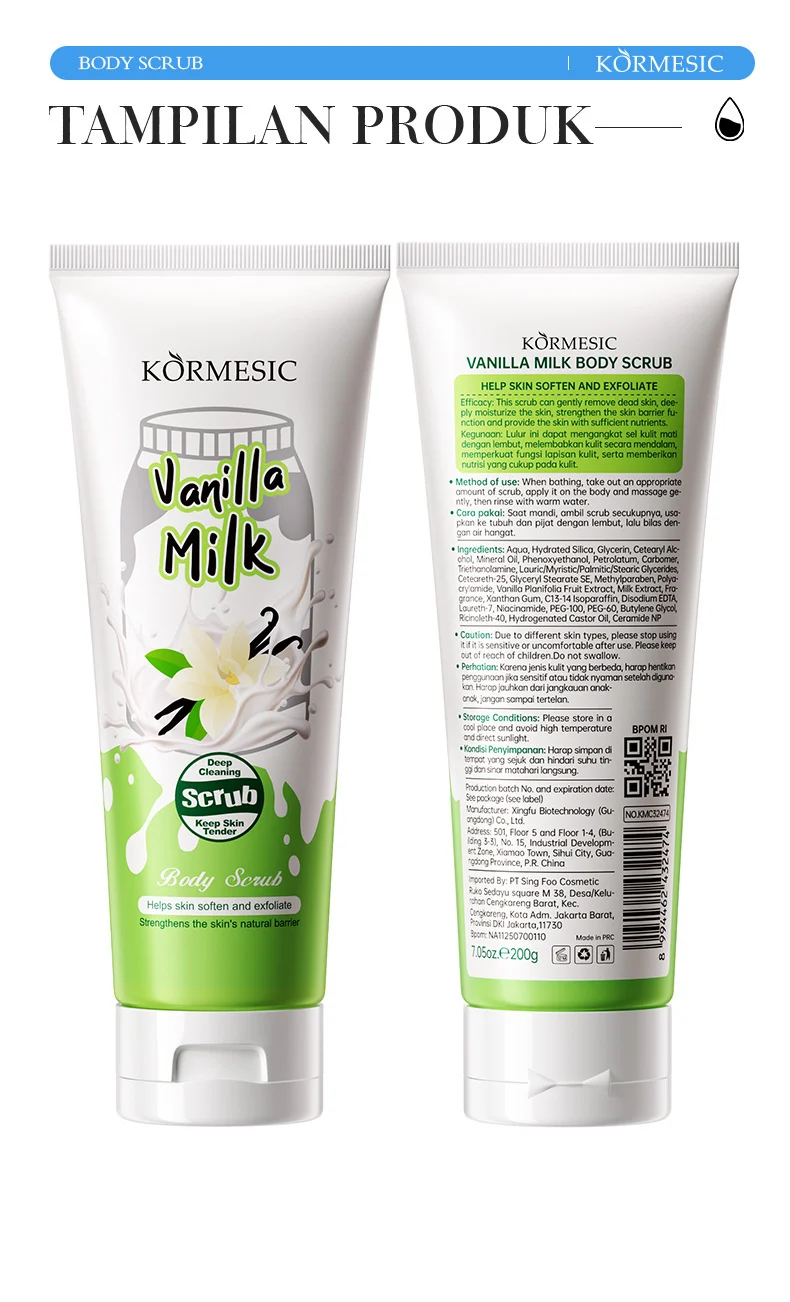 Vanilla Milk Body Scrub - Exfoliates & Softens Skin 10 vanilla milk body scrub spu958576169771 desc 10