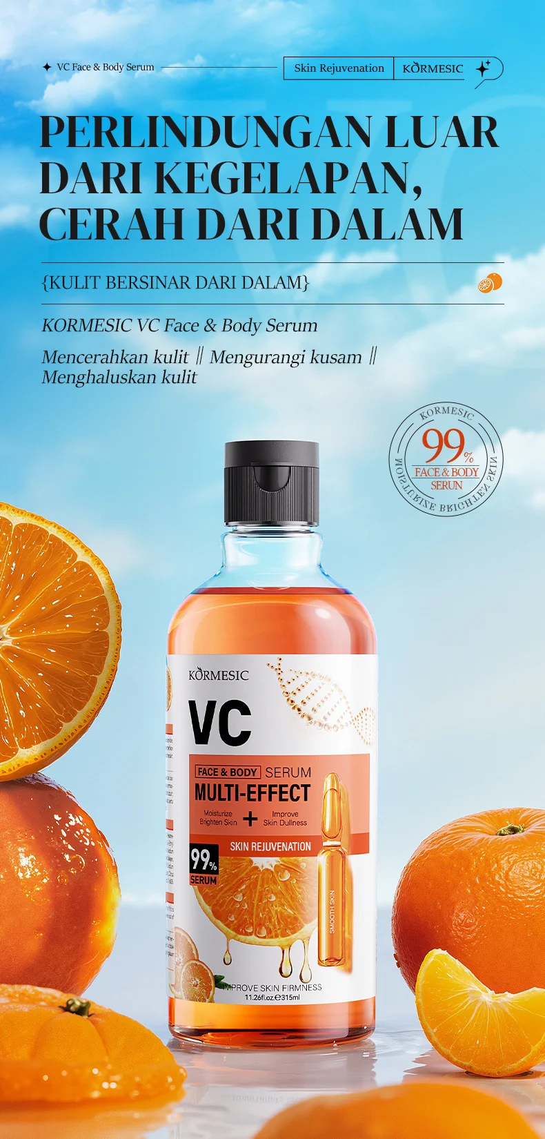VC Face & Body Serum for Skin Brightening & Rejuvenation 315ml 1 vc face body serum spu958572229927 desc 1