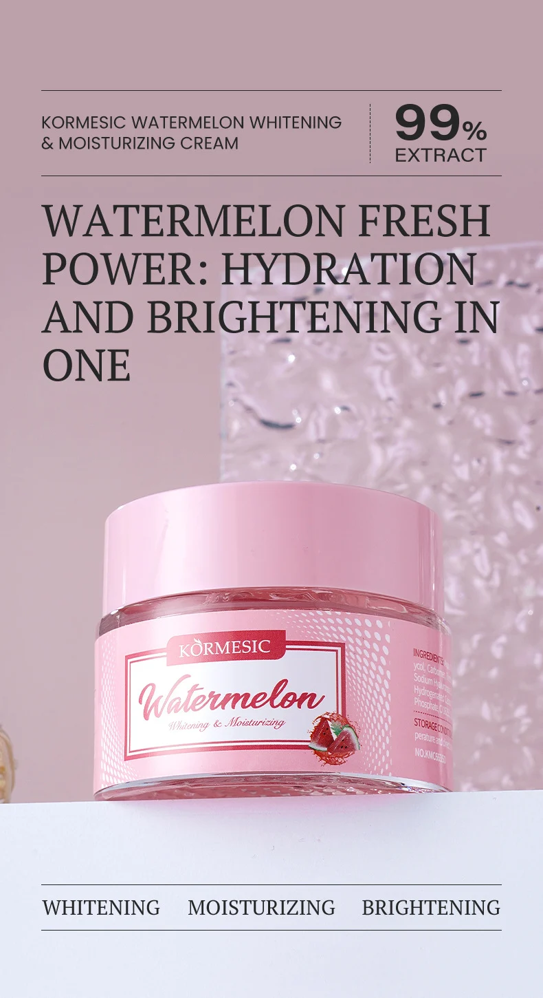 Watermelon Whitening & Moisturizing Face Cream - Hydrating Gel 60g 1 watermelon whitening moisturizing cream spu867821559914 desc 1